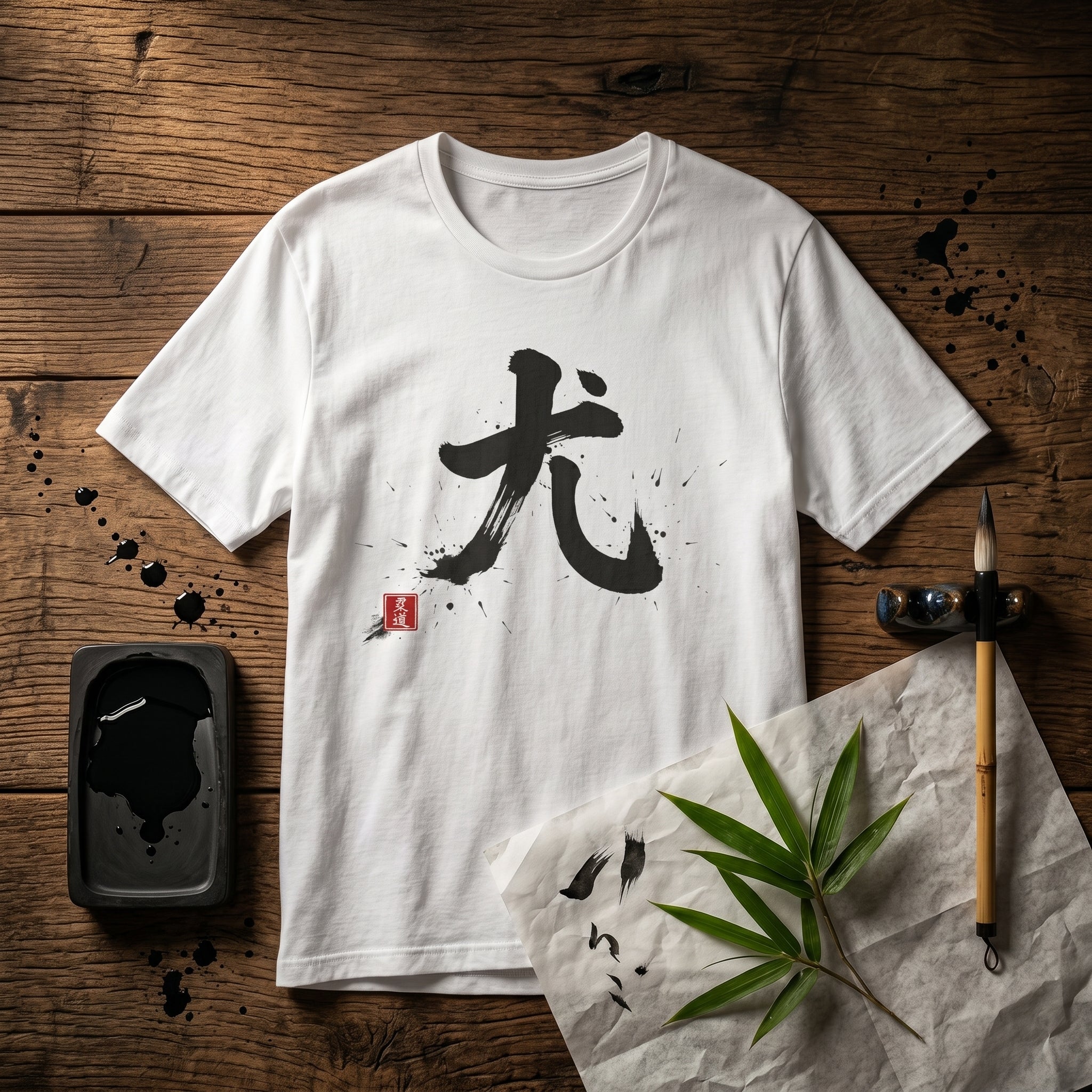 Japanese Calligraphy Graphic Tee.